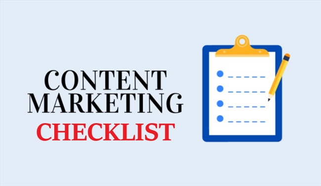Content marketing checklist