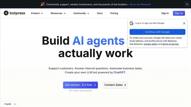 Nền tảng chatbot mã nguồn mở Botpress