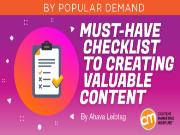 5 yếu tố không thể thiếu của một Content có giá trị